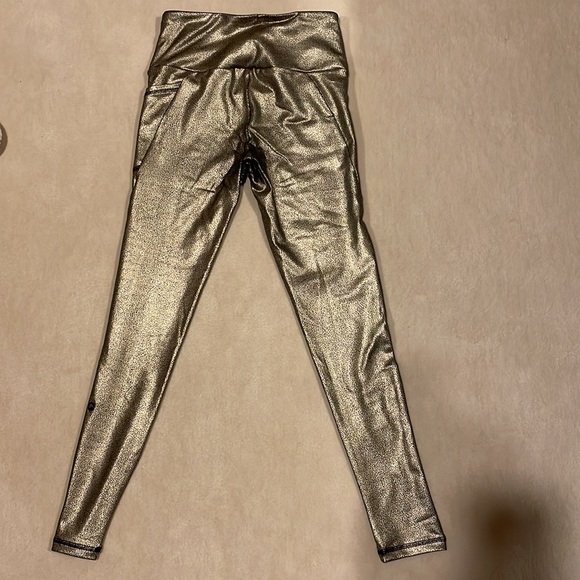 Gottex Gold and Black Speckle Leggings In Size XS - Picture 4 of 5